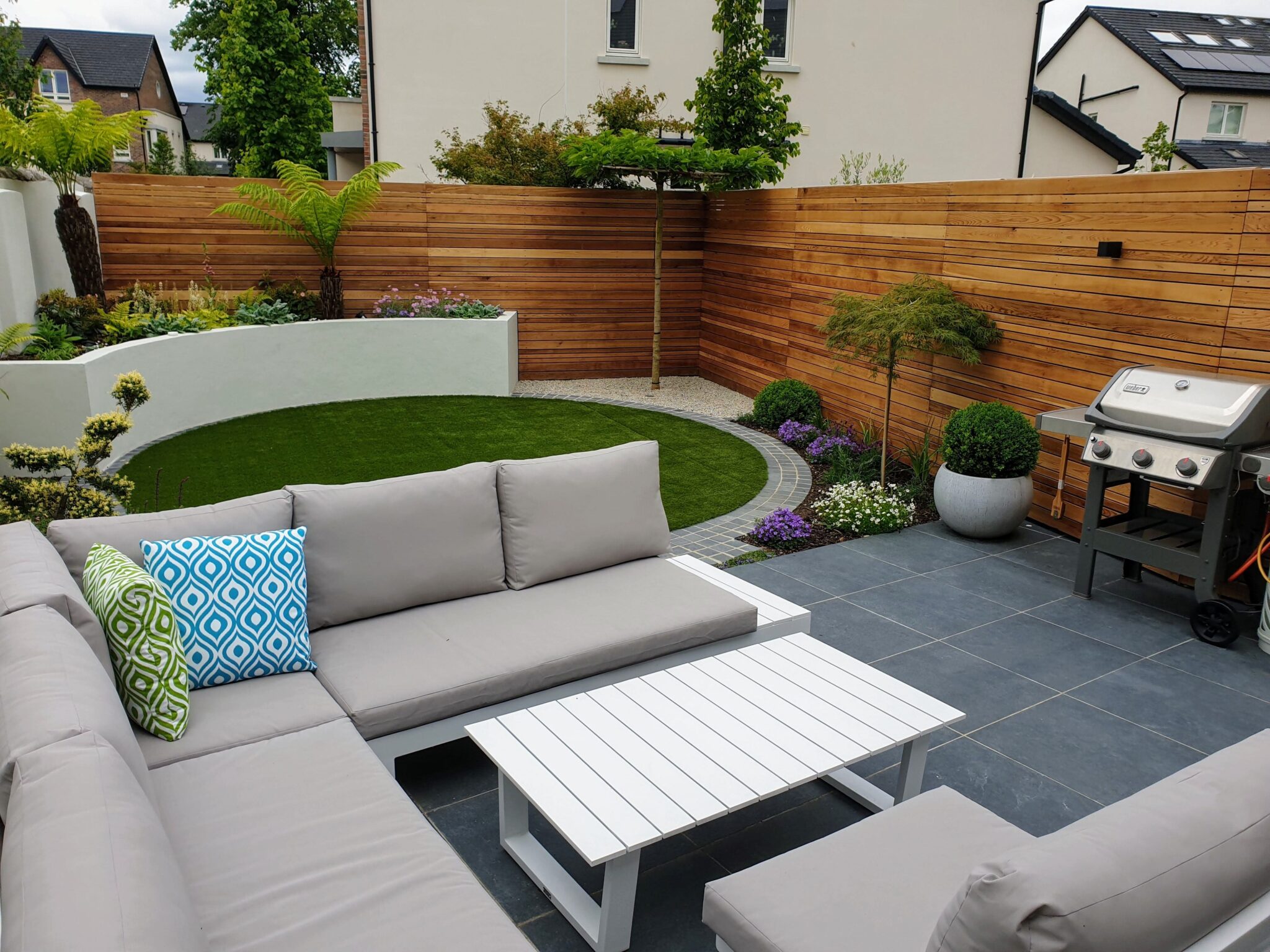 View of Sophisticated, Sleek Garden Design in Castleknock | LandArt