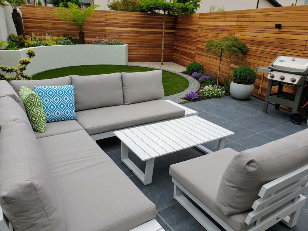 View of Sophisticated, Sleek Garden Design in Castleknock | LandArt