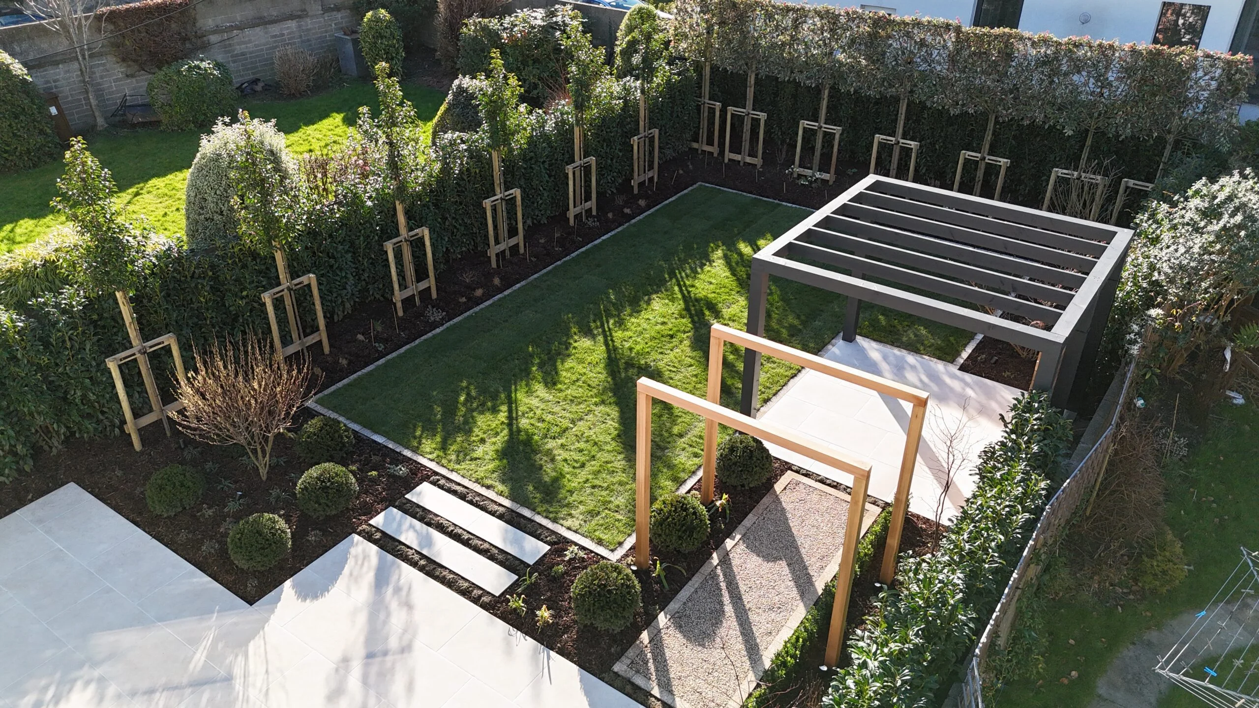 Small garden landscaping Dublin with contemporary garden landscape design